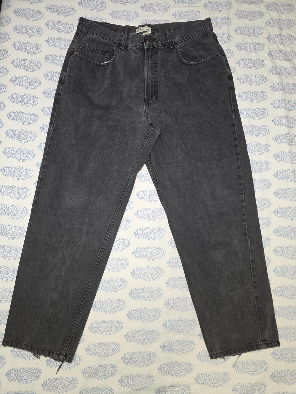 Merona Men's Washed Black Relaxed Jeans